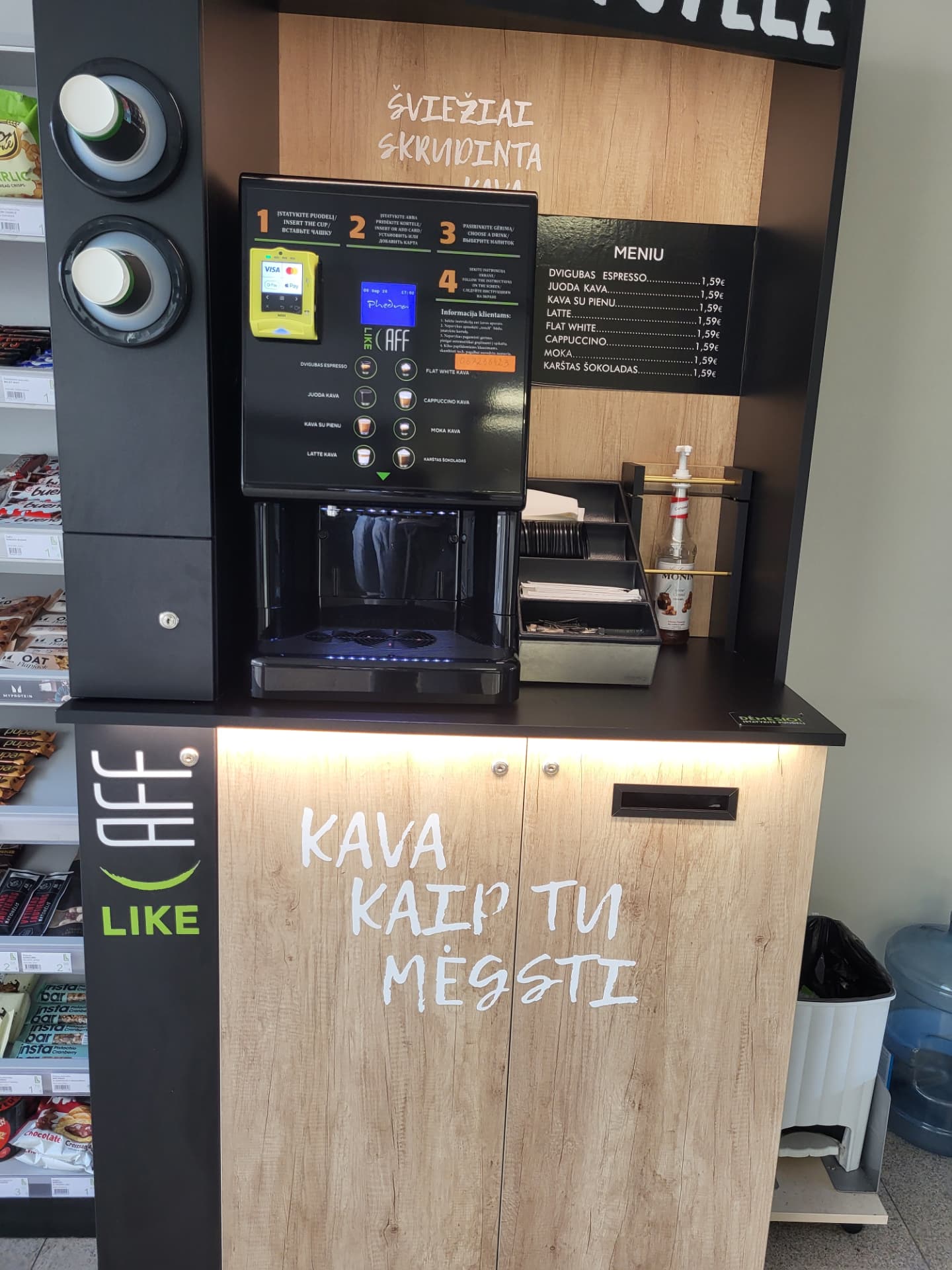 Caff Like kavos stotelė – be lokacijos
